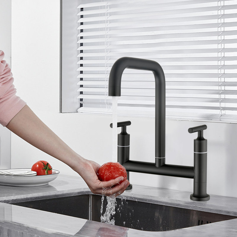 BATHLET Kitchen Faucet Side Spray, Matte Black