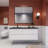 Vickye 59.05'' Single Bathroom Vanity with Plastic Top-619812332