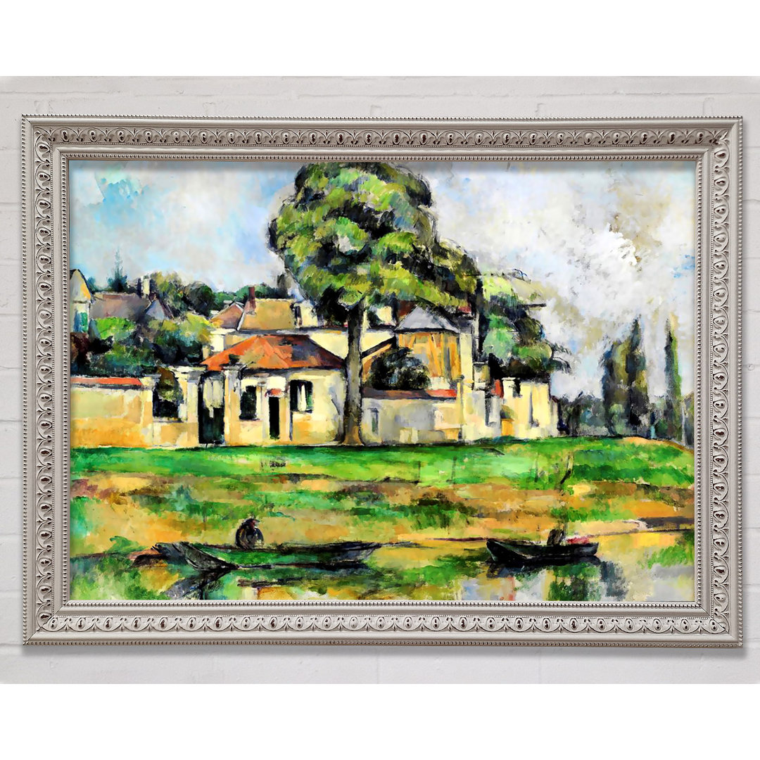 Cezanne Banks Of The Marne - Einzelner Bilderrahmen Kunstdrucke