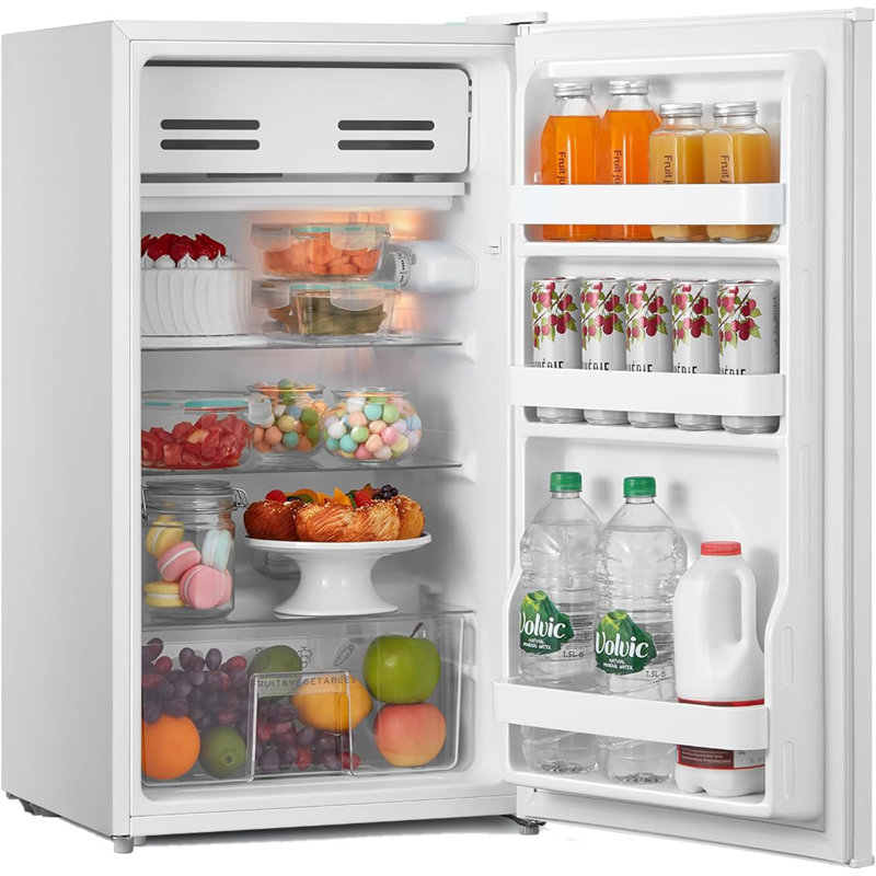 Comfee 0.093m³ L Freestanding Mini Fridge with Freezer, White