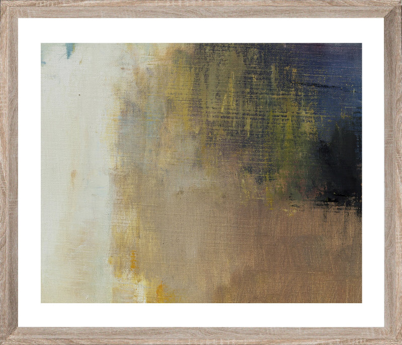 Earth Textured Abstract - Single Picture Frame Print, 202.692 cm H x 164.592 cm W, Bevelled Wood Effect