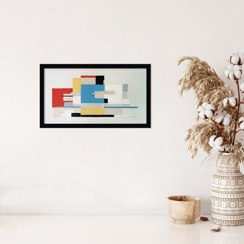 Colour Study For Architecture by Theo Van Doesburg, Black, 12" H x 21" W