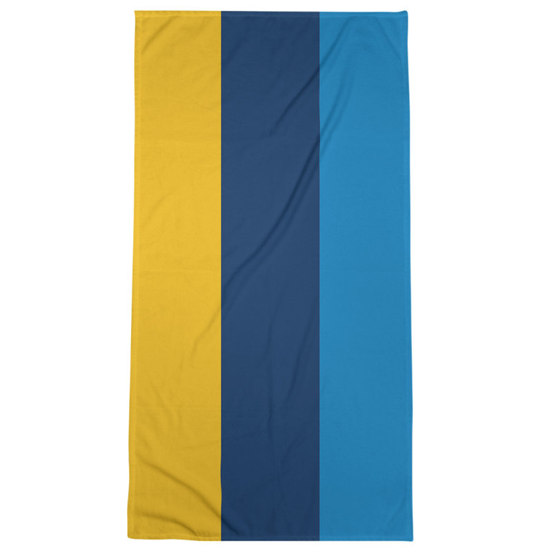Microfiber Bath Towel, Tennessee Red Football Persian Blue