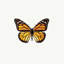 «Yellow Butterfly I», impression sur toile-21487998-72015399