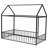 Schererville Metal House Style Floor Bed with Canopy and Guardrails-1553846326-1553846327