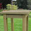 North Attleborough Square Pine and Spruce Solid Wood Outdoor Side Table - 60 cm W 60 cm D