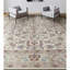Indo Oriental Area Rug in Ivory/Green/Beige