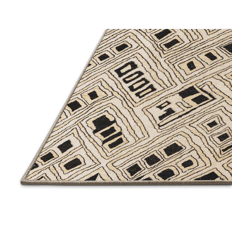 Abstract Indoor Rug, Rectangle 7' x 9'