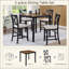 Ensemble de table de salle à manger 5 pièces à hauteur de comptoir avec 4 chaises, ensemble de table à manger en bois classique pour 4 personnes, ensemble de table de salle à manger pour 4 personnes Timeless Farmhouse
