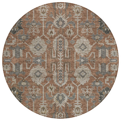 Tapis d'intérieur rond 8 pi