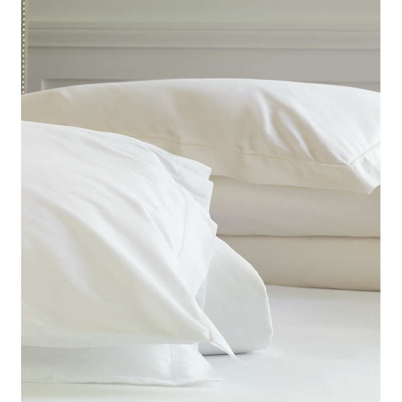 Gianna Linen Duvet Cover, White, Super Queen Duvet Cover, 400