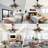 42" Retractable Ceiling Fan With Light And Remote, Farmhouse 6 Speeds Caged Ceiling Fan For Bedroom