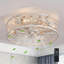 Ventilateur de plafond blanc en cage de 18 pouces, fonctionnement silencieux, télécommande, style industriel pour le salon, la chambre à coucher et la cuisine