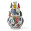 Famille Verte Double Gourd Vase with Fish Motif