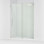 Porte de douche coulissante Levity Plus Less, H 81-5 / 8 po x l 56-5 / 8 - 59-5 / 8 po, avec verre transparent de 3/8 po d'épaisseur