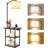 Floor Lamp With Table, End Table With Charging Station-1070520964