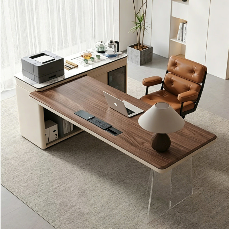 Table basse et bureau de direction 62,99 po de style Renaissance, H 32,28 po x l 62,99 po x P 55,12 po