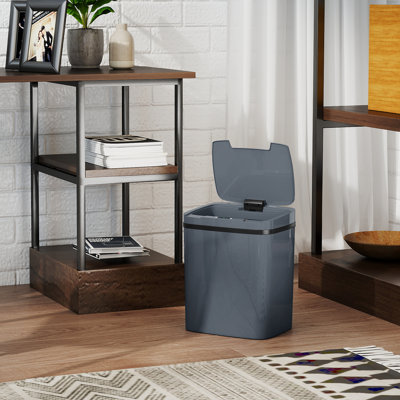HOMCOM 15L Sensor Bin Automatic Touchless Kitchen Bin Easy Clean Grey