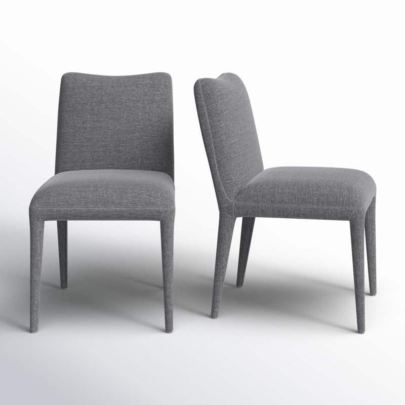 Andersen 18'' H Upholstered Side Chair, Dark Grey Performance Chenille