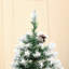 Sapin de Noël artificiel enneigé 6 pi avec pommes de pin