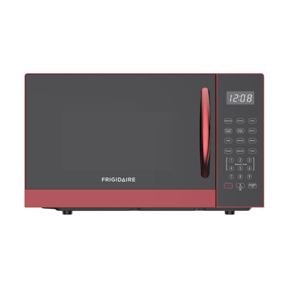 Frigidaire 0.9 Cu. Ft. Microwave Oven, 900 Watt Countertop Microwave with Auto Defrost, Red