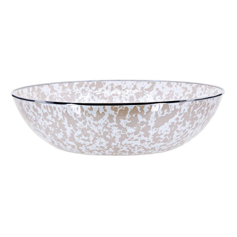 Serving Bowl, Taupe Swirl