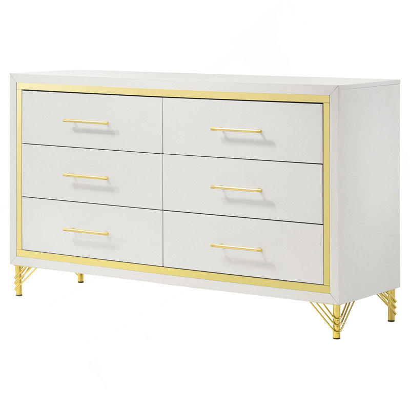Commode de chambre à 6 tiroirs Chesney