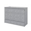 Grand lit escamotable avec tiroirs de rangement et station de charge USB, armoire murale avec prises-965797791