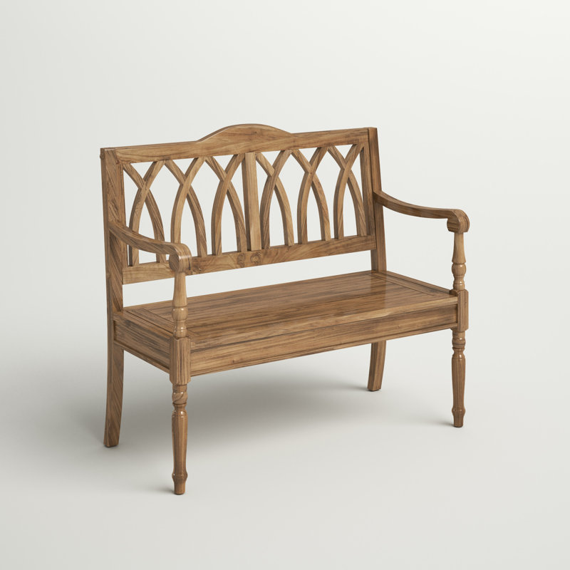 Modern Style Dining Table Bench, Oak