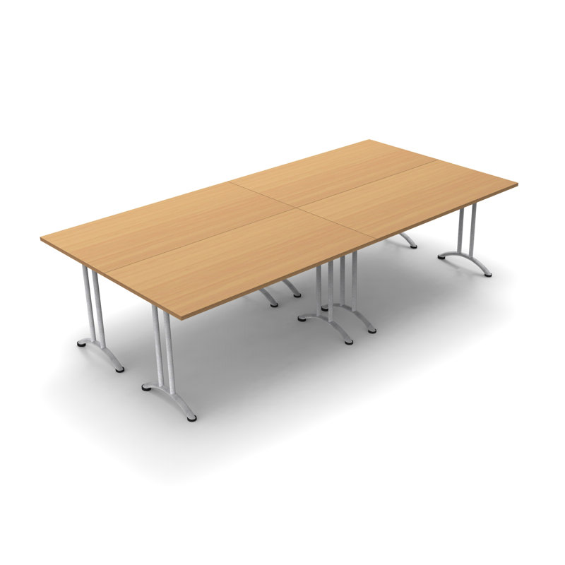 Tables de réunion pour 10 personnes complètes, Hêtre