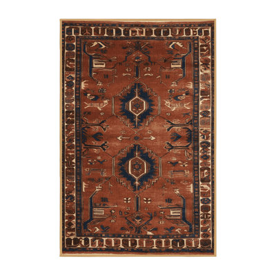 Machine Washable Persian Brown Area Rug