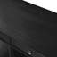 Table basse rectangulaire style ferme FFZ 45,3 po avec 2 tiroirs, tablette inférieure et pieds en bois massif noir