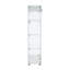 Vitrine vitrée à deux portes avec 4 tablettes, blanc-1264031182
