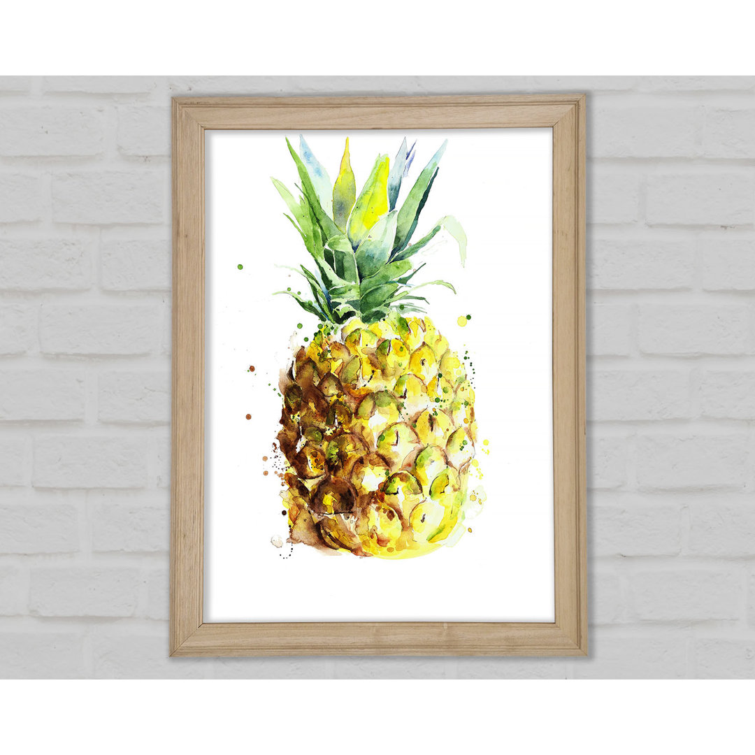 Ananas - Einzelner Bilderrahmen Kunstdrucke