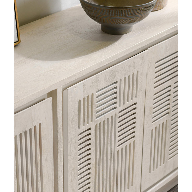 Lila 4-door Mango Wood Buffet Sideboard