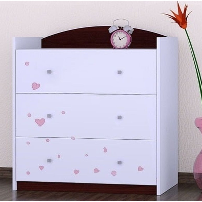 Nicastro Kids 3 - Drawer Chest, Dark Brown