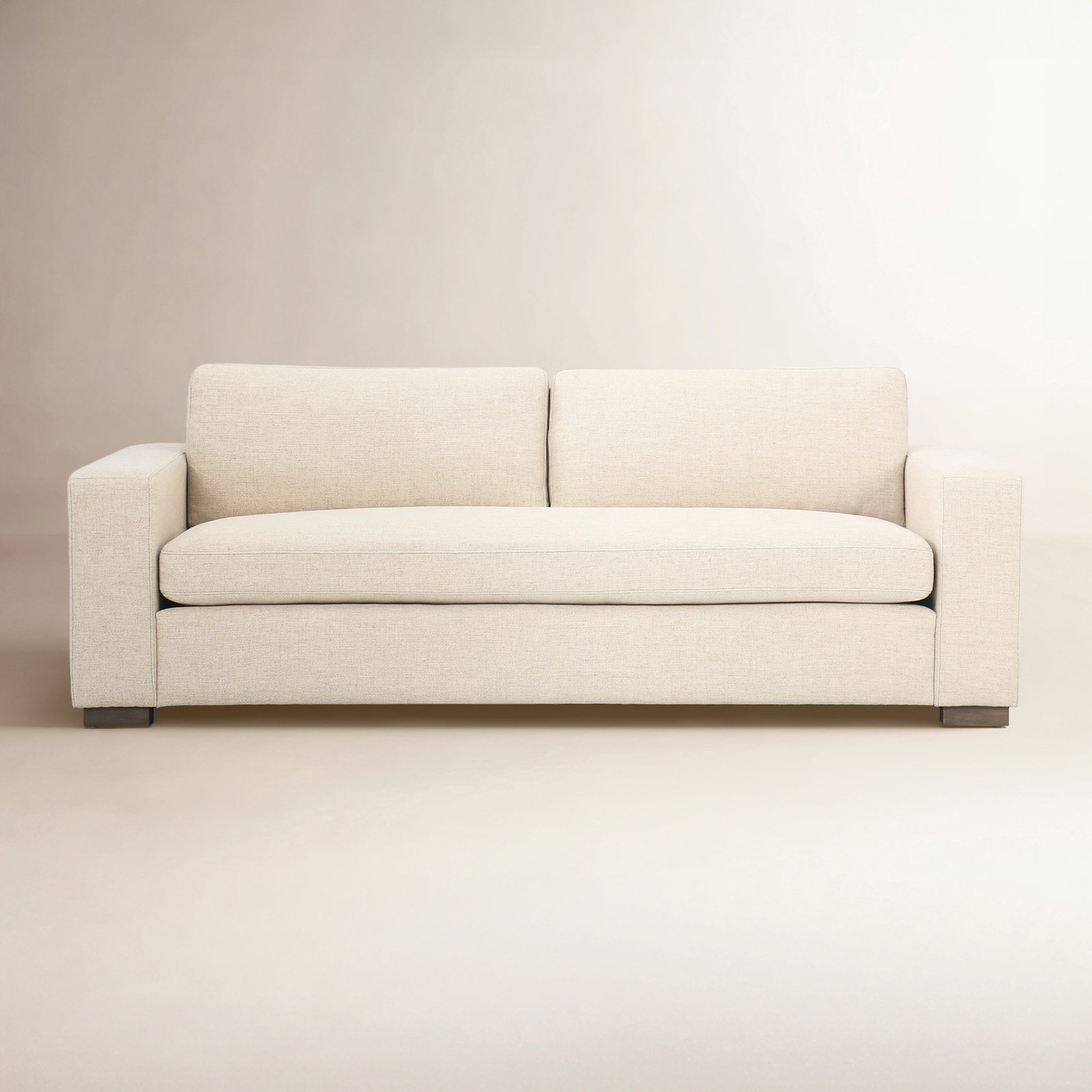 Elida 86" Sofa, Thames Cream Linen Blend