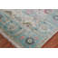 Tapis indien fait à la main à motif floral Oushak 8 x 10