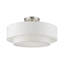 Plafonnier semi-encastré 15 po 2 lumières Areial