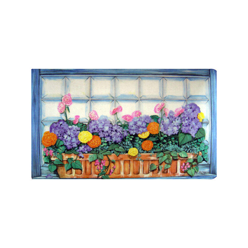 Deiter Non-Slip Floral Indoor Doormat
