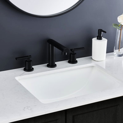 Matte Black Widespread Sink Faucet, Waterfall Bathroom Faucet With 2 Handles, Pop Up Drain Assembly, Supply Hose, 8 8-Inch Black, Lavatory Drain, Hose