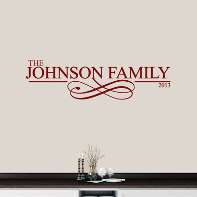 Text & Numbers Wall Decal