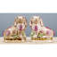 Small Staffordshire Bunny Hares Figurine-427752987-427752965