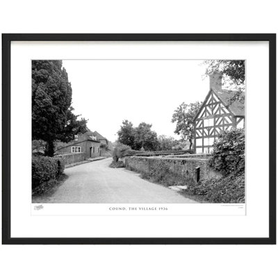 Cound, the Village 1936 1 Piece Single Picture Frame Wall Art