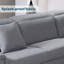 Canapé modulaire 3 pièces d'angle rembourré-96428299