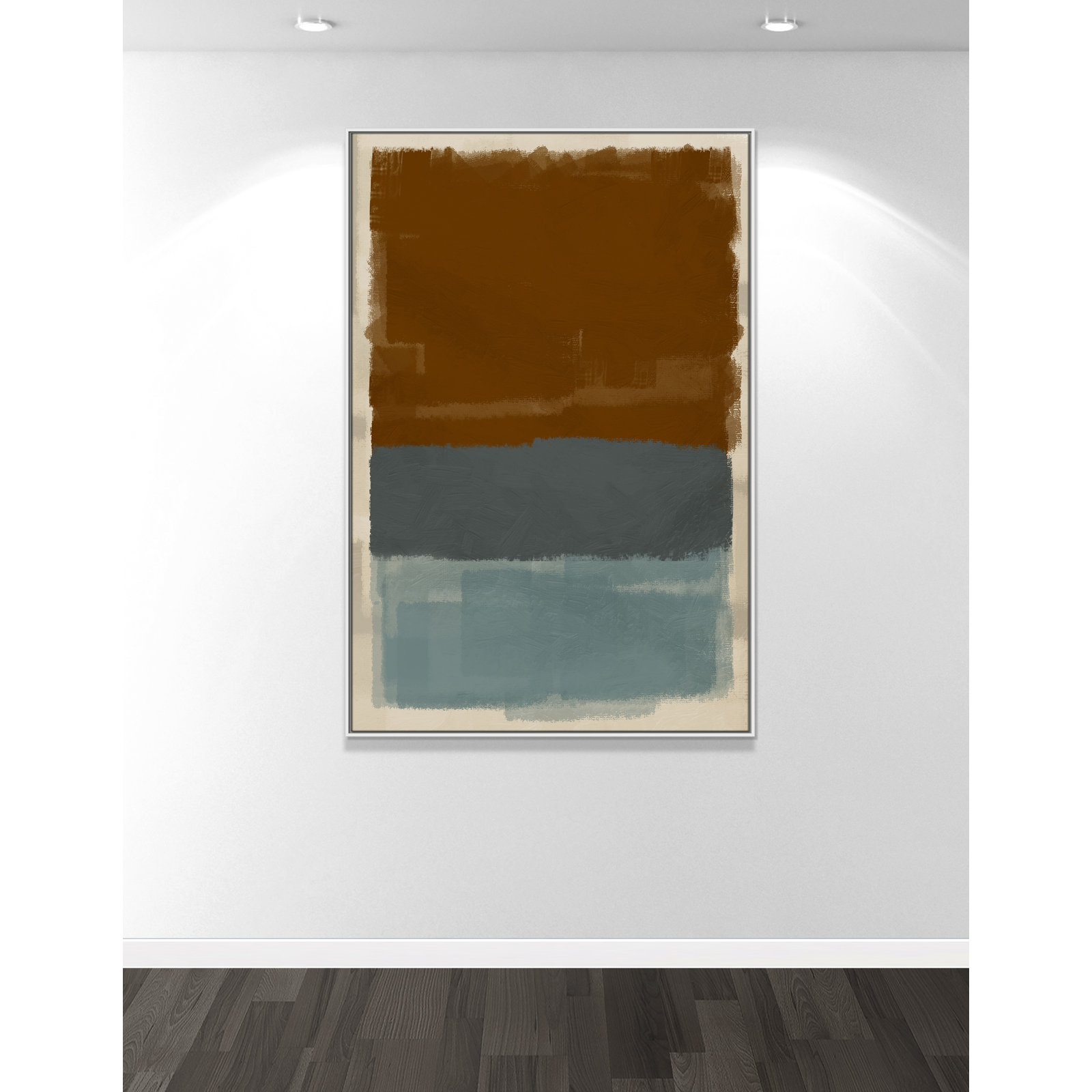 Turbulent Honesty Print by Marcus Prime, 41.5'' W x 61.5'' H, White Floater