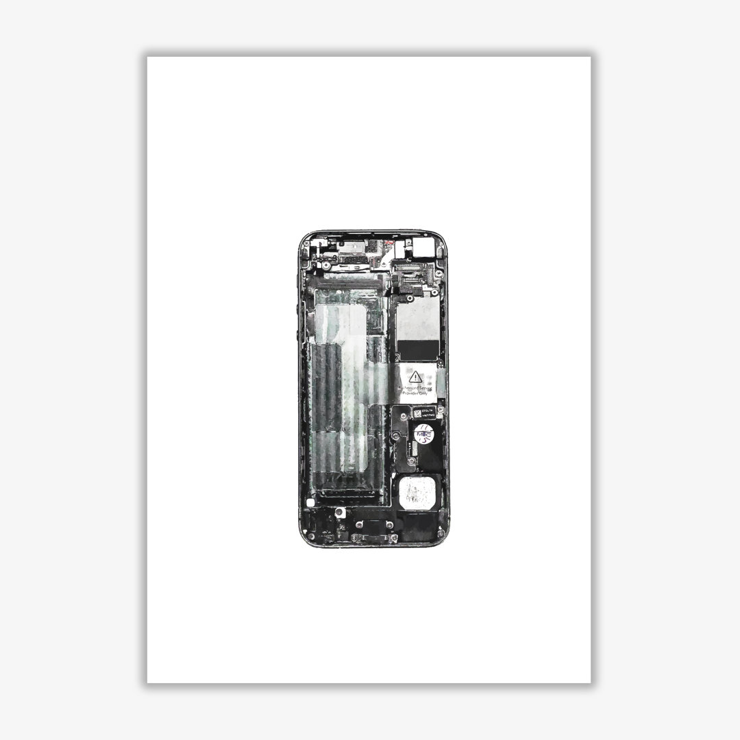 'Broken iPhone' Graphic Art