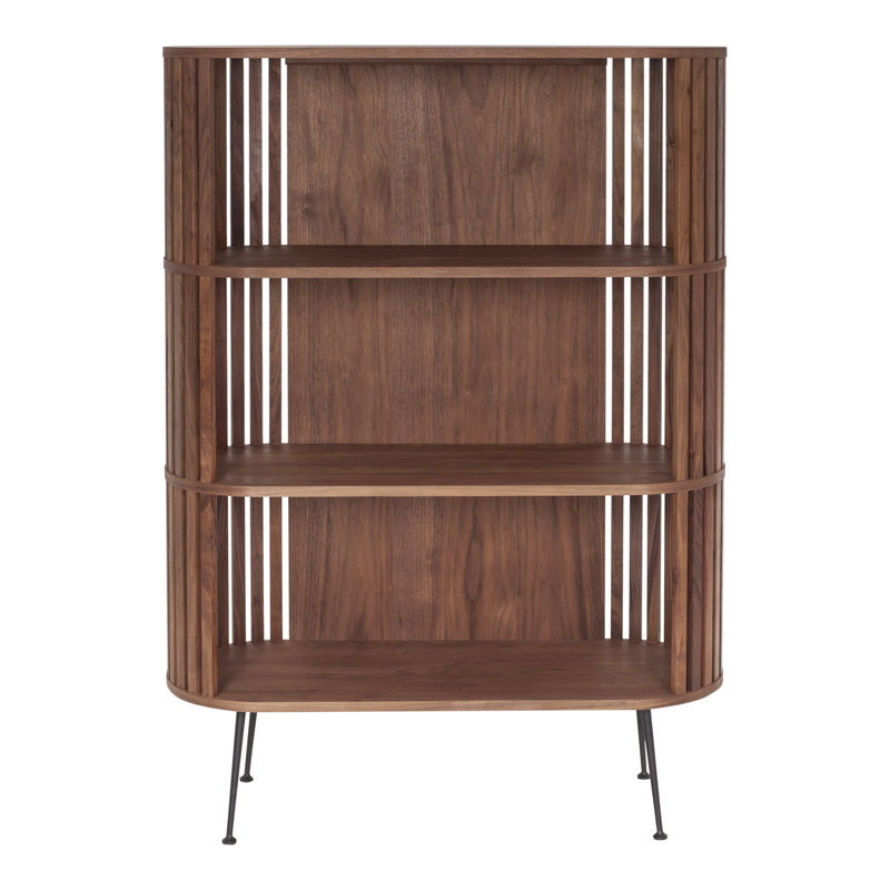 Henrich Solid Wood Bookcase, Light Brown