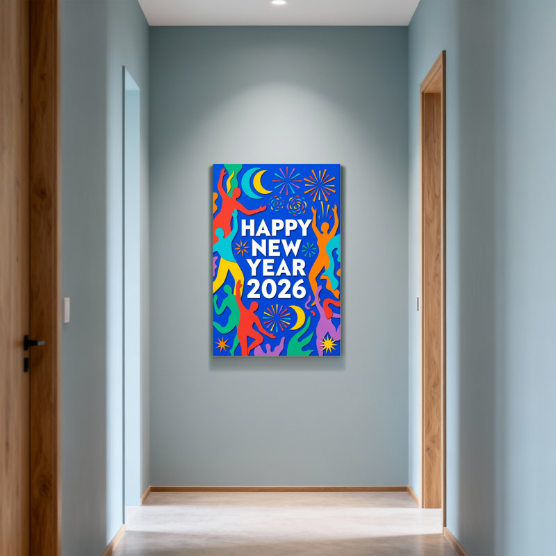Motif de célébration mode bonne année 2026, H 30 po x l 20 po
