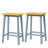 Solid Wood Bar Stools (Not Cheap Iron), 25.6" Tall Set Of 2 Bar Chairs, Kitchen Counter Stools With Footrests, Farmhouse Stools-2067614384